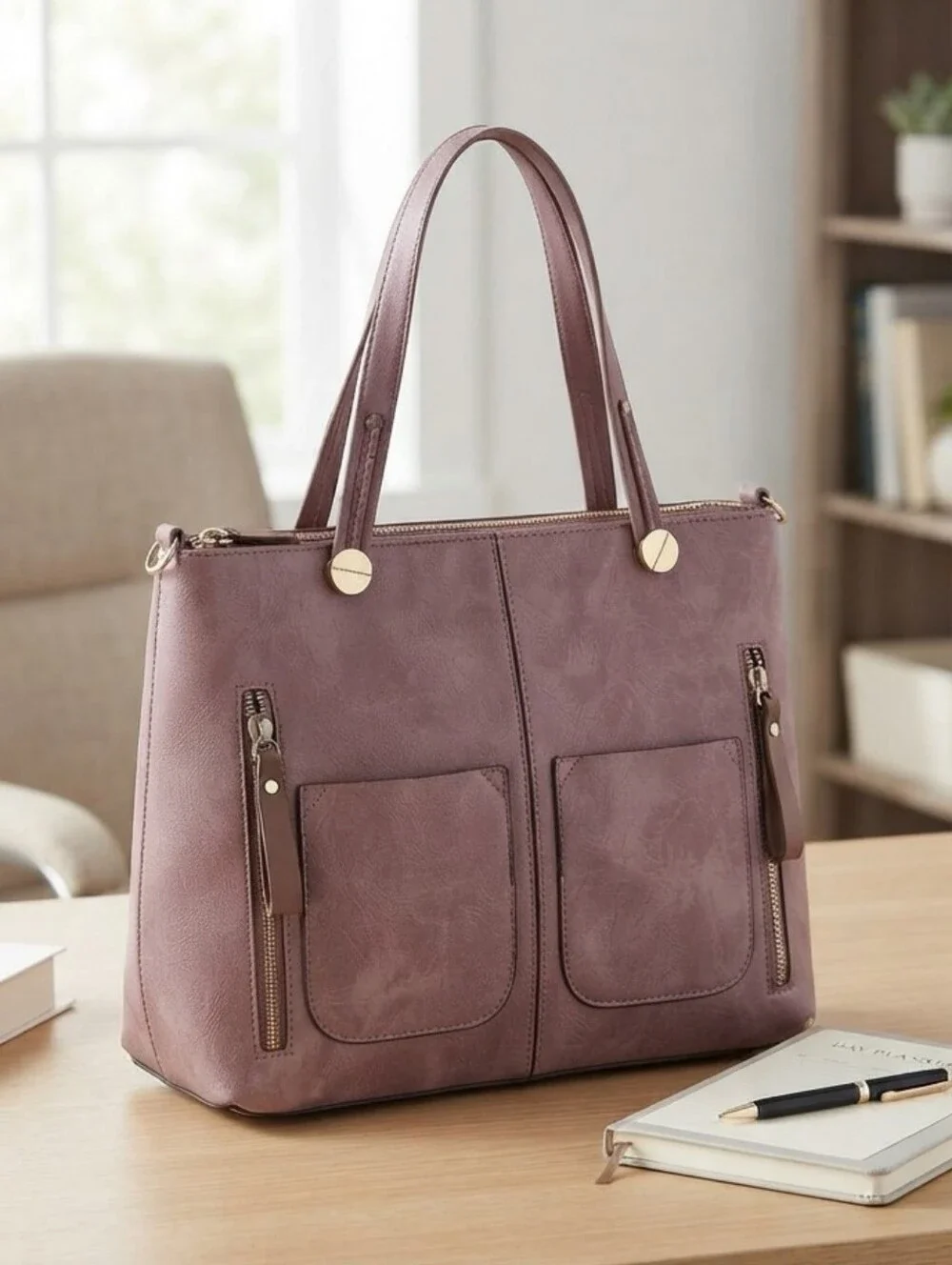 Elegant Purple Women's Tote Bag